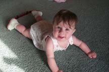 Kelly in her DBB-5months old